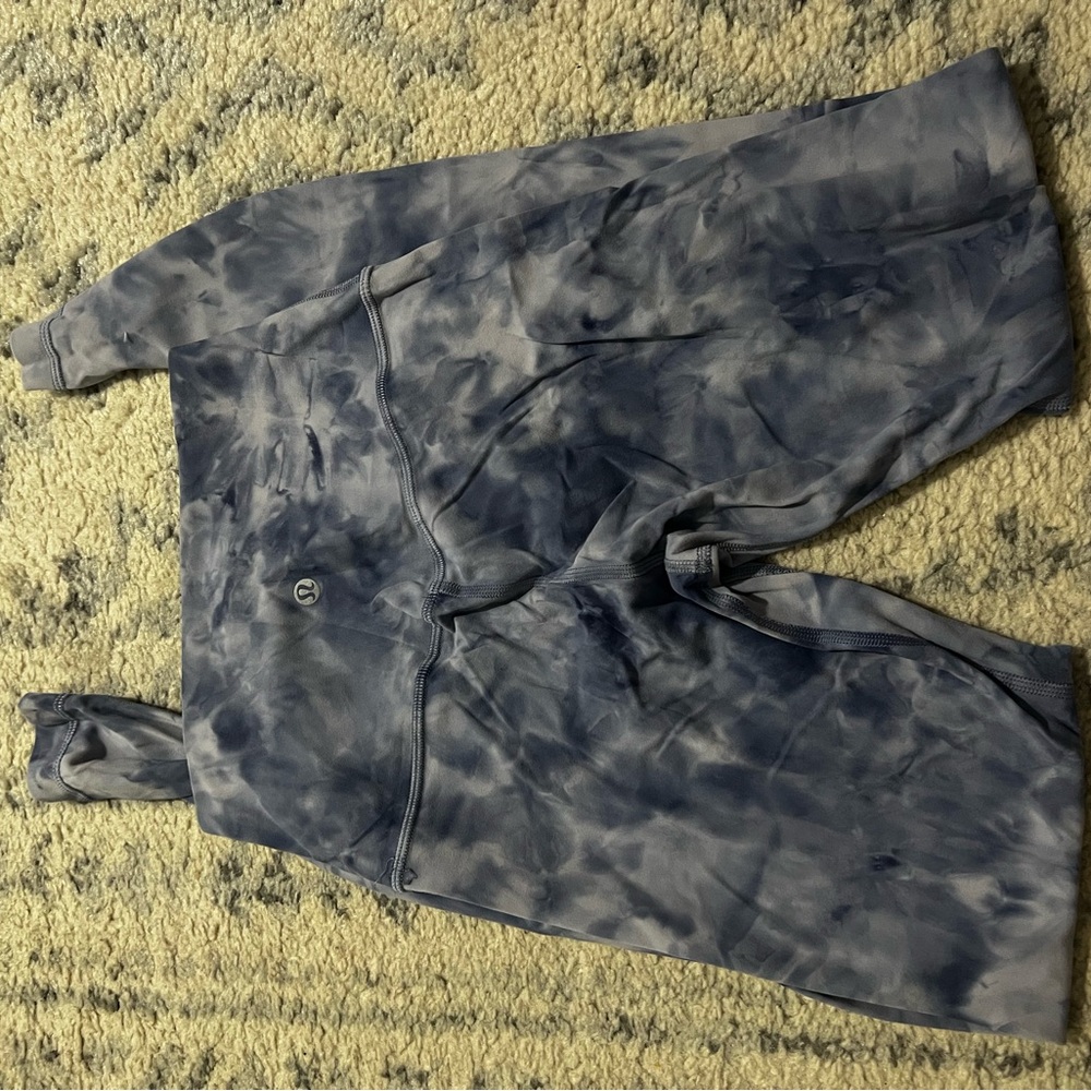 lululemon athletica Blue Tie-Dye Leggings